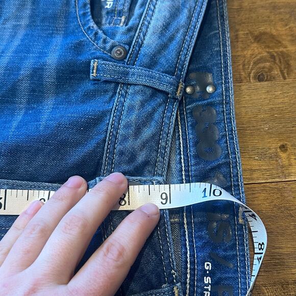 G-STAR RAW Women Reese Kate Tapered Jeans Size 24 Medium Wash - Picture 7 of 12